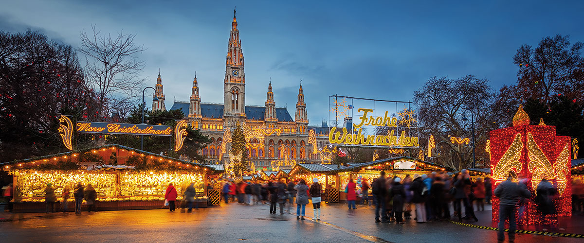 Vienna Town Hall (Rathaus) during Christmas